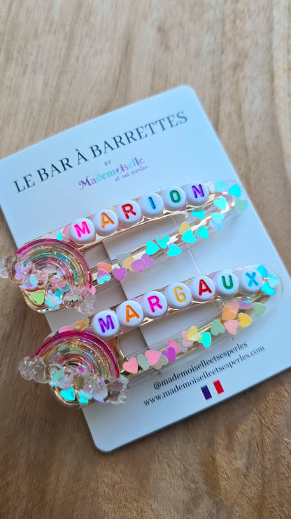 Barrette kid personnalisée