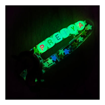 Barrette luminescente kid personnalisée