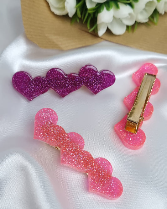 Love is in the Hair - Barrette Babysh coeurs